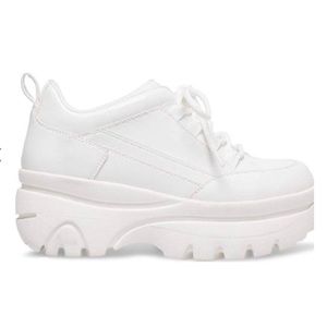Madden Girl White Platform Sneaker